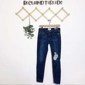 Frame Denim Le Skinny De Jeanne distressed jeans